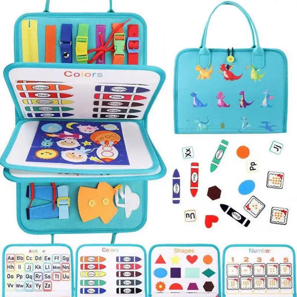 Tablero Montessori Dino para Viajes