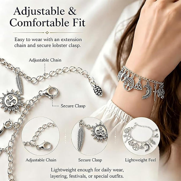 Pulsera Protectora de Dijes Mística