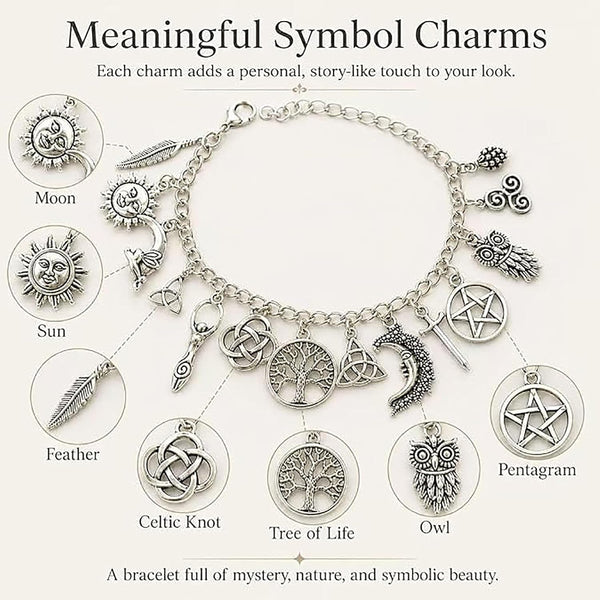 Pulsera Protectora de Dijes Mística