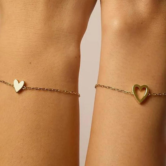 Pulseras Matching Corazones